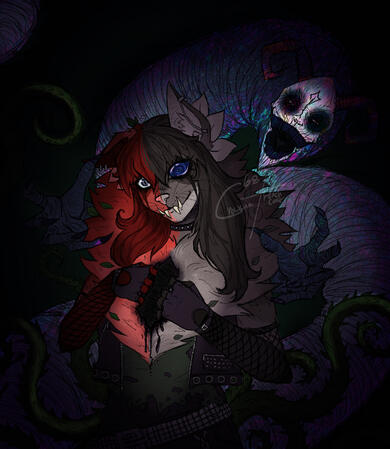 $57 Monstrosity and Humanoid Half Body with vine prop